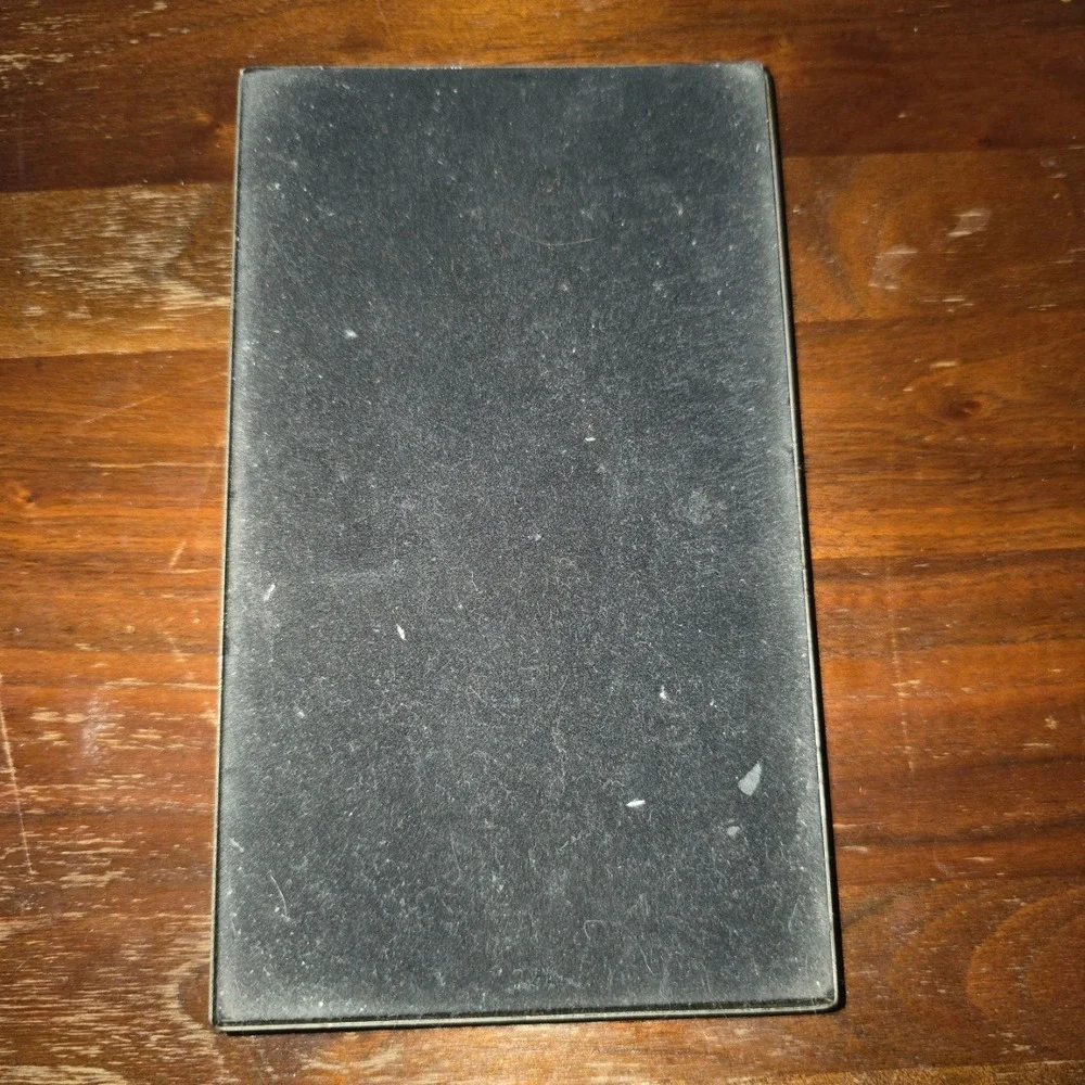 Vintage Mid Century Modern Pop Up Telephone Address Book Wood Grain Desk Index
